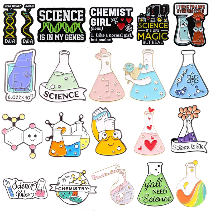 Science Experiment - العلوم المينا دبوس أنبوب اختبار DNA