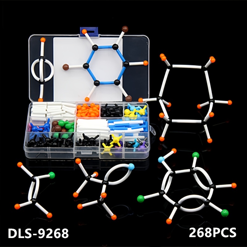 Chemistry Set Beginner - طقم نماذج جزيئية 268 قطعة معبأة
