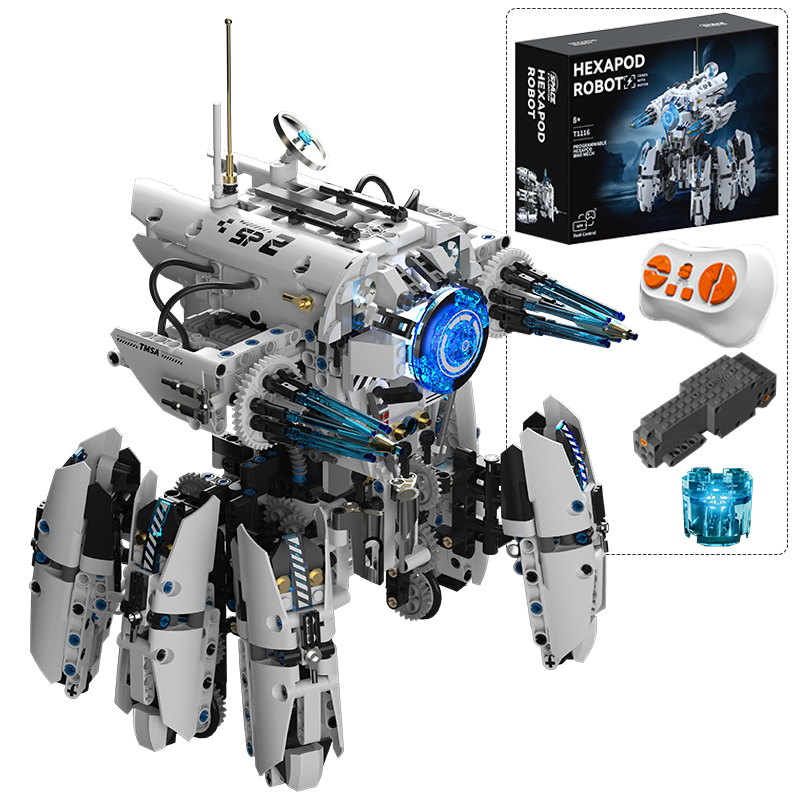 Science Robotics - روبوت سداسي الأرجل للبرمجة التقنية، مكعبات
