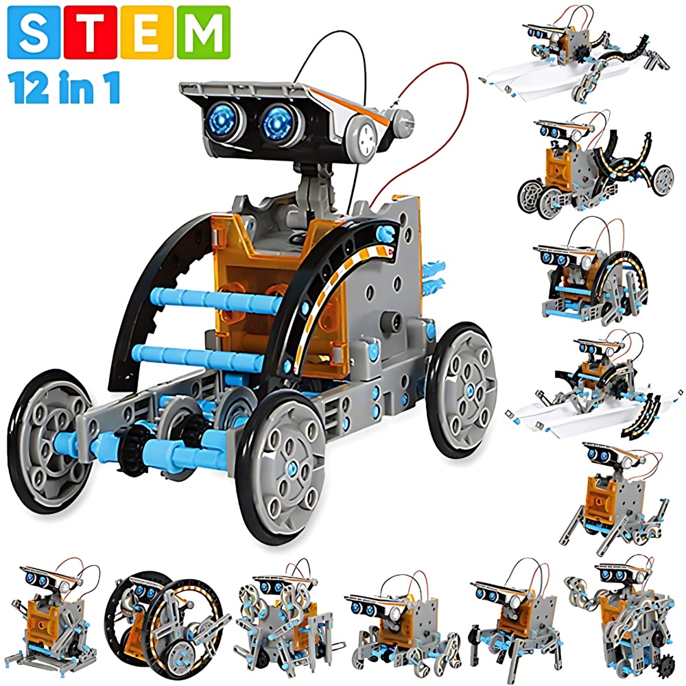 Science Robotics - مجموعة مكعبات بناء روبوت شمسي 12