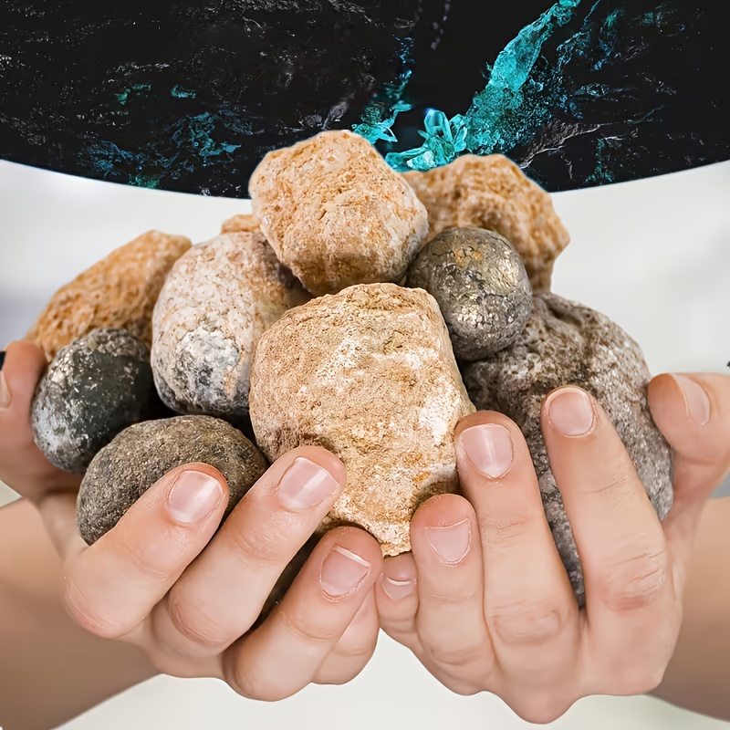 Geode Crystal Break - 10/20 قطعة بيضات كوارتز طبيعية، جيود