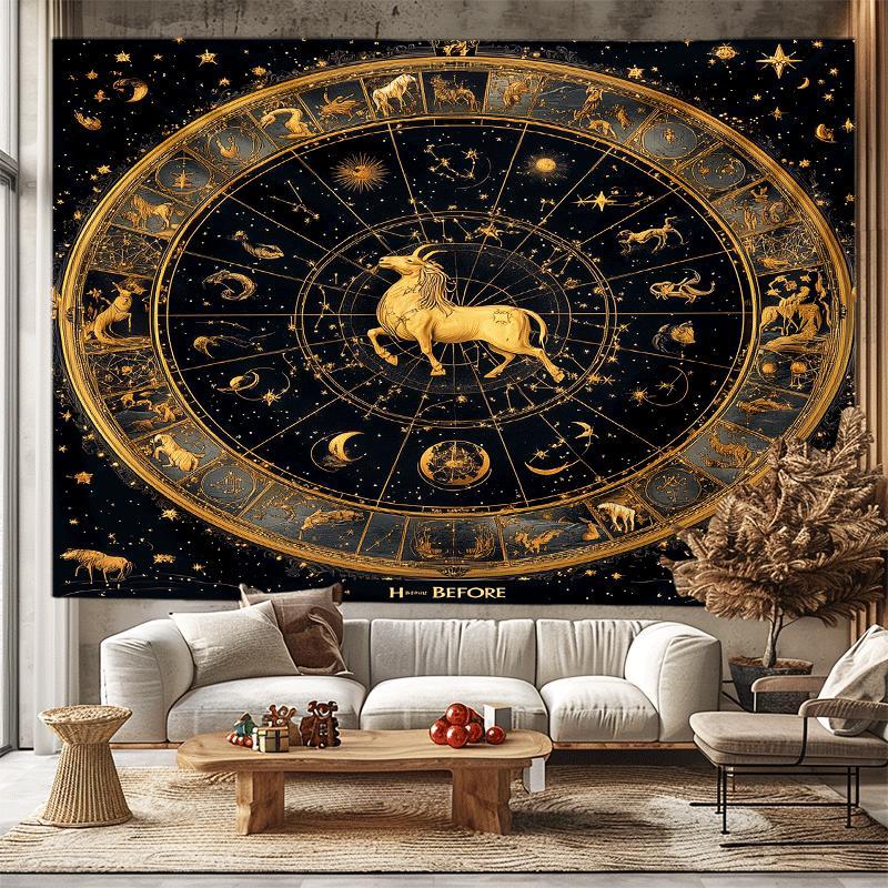 Star Map Poster - لوحة جدارية أنيقة لأبراج الفلك، ديكور