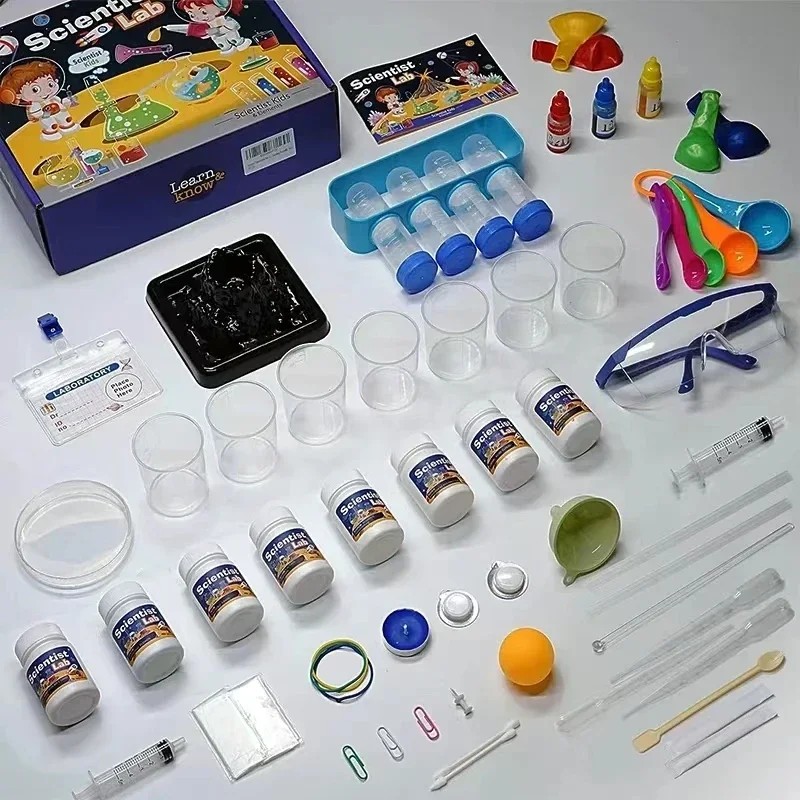 Chemistry Set Beginner - مجموعة ألعاب مونتيسوري، مختبر علمي للأطفال،