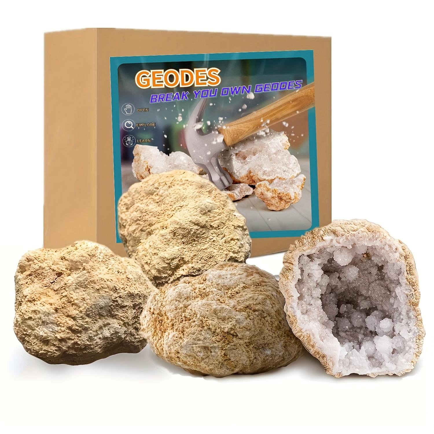 قطعة واحدة/3/4/5/6 قطع (1.2-2  - مراجعة Geode Crystal Break وسعره