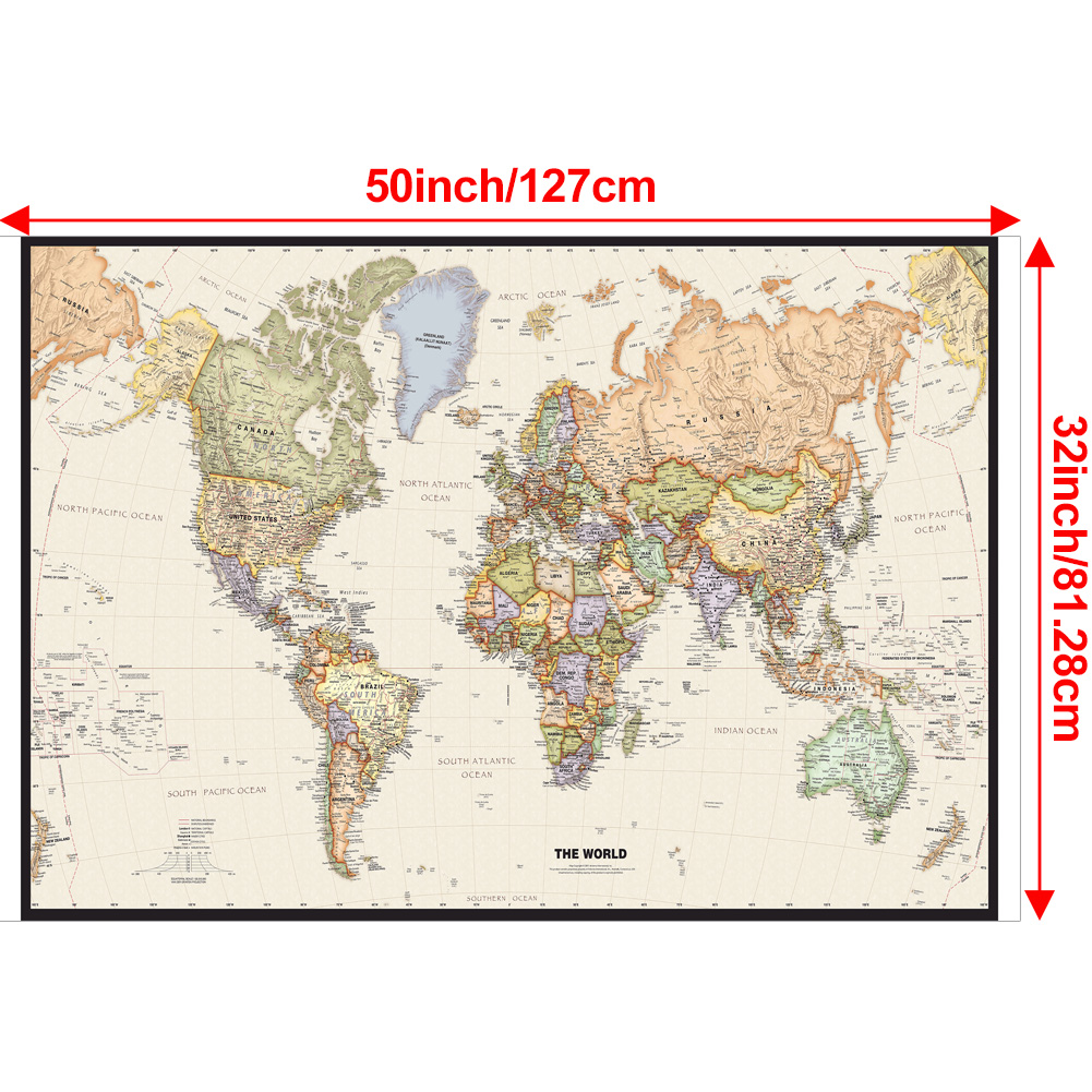 127x81 سنتيمتر/50x32 بوصة خمر  - مراجعة Star Map Poster وسعره