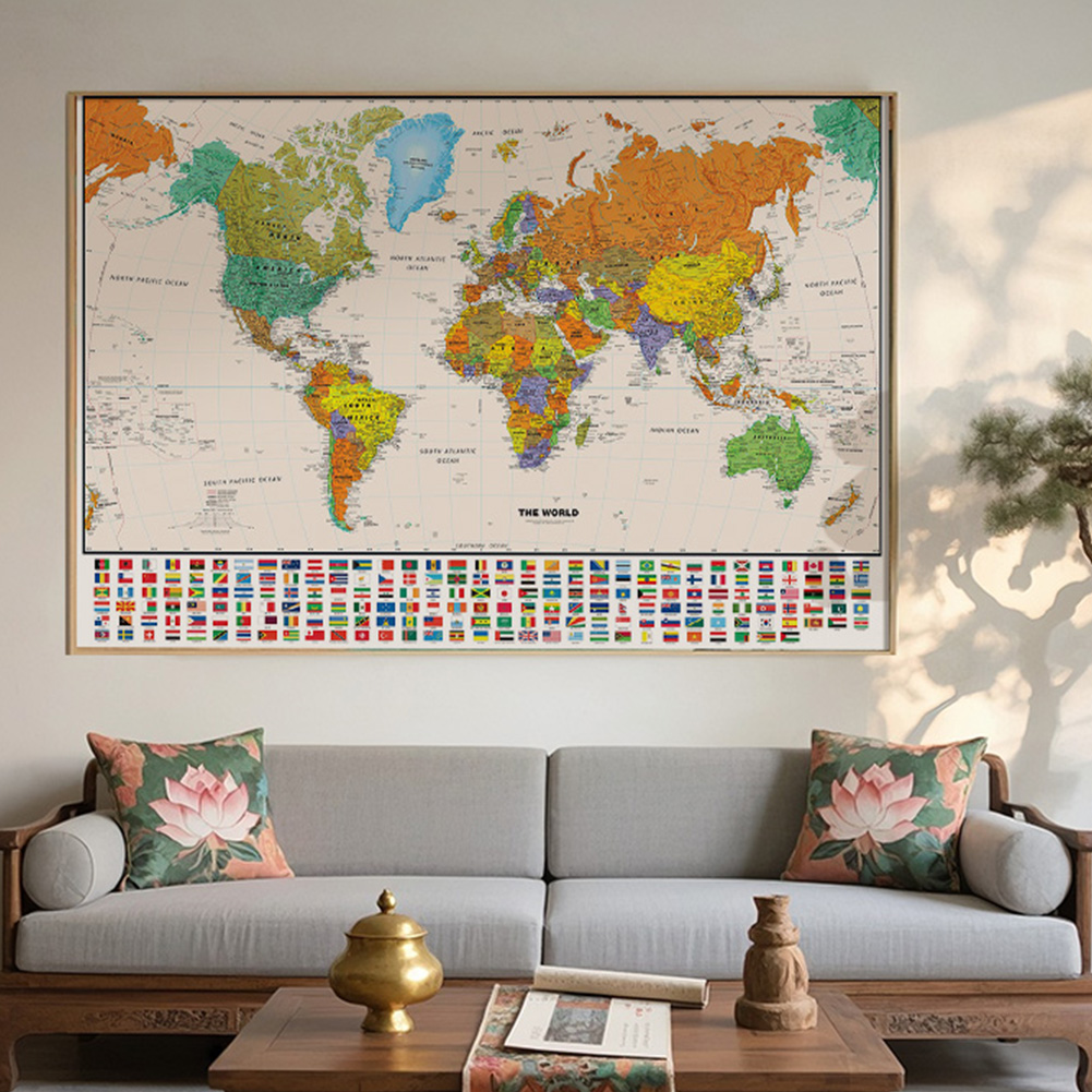 100*70 سنتيمتر خريطة العالم ال - مراجعة Star Map Poster وسعره