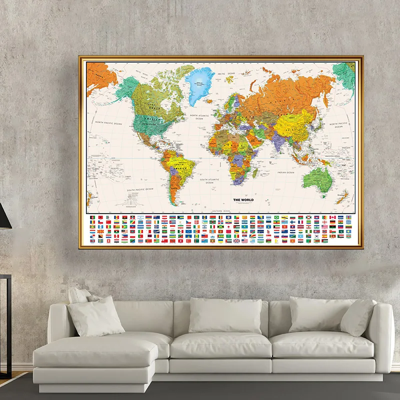 100*70 سنتيمتر خريطة العالم ال - مراجعة Star Map Poster وسعره