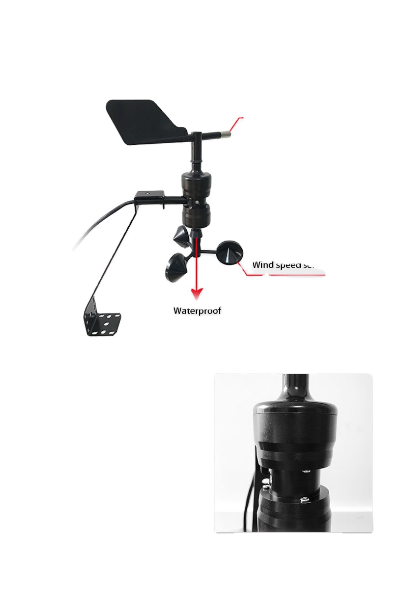 محطة أرصاد جوية متكاملة مع مست - مراجعة Anemometer Wind Speed وسعره