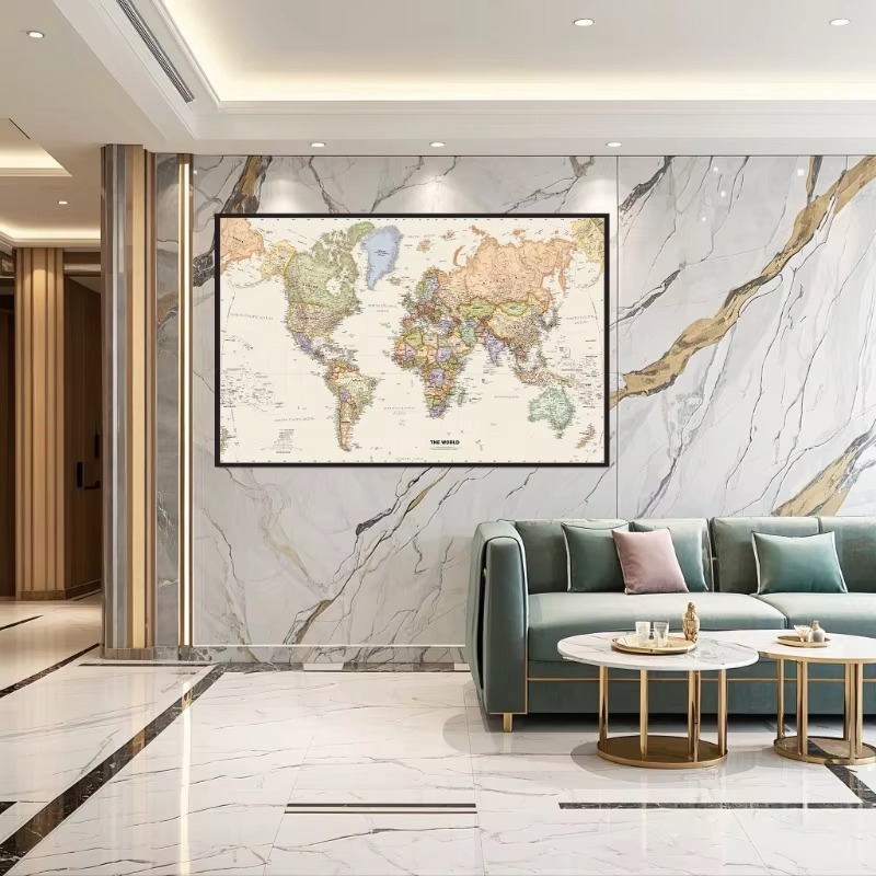 خمر معلقة المشارك خريطة العالم - مراجعة Star Map Poster وسعره